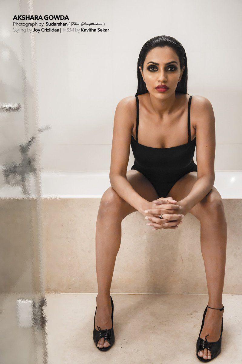 Actress Akshara Gowda Latest Unseen Hot Bikini Photoshoot Stills