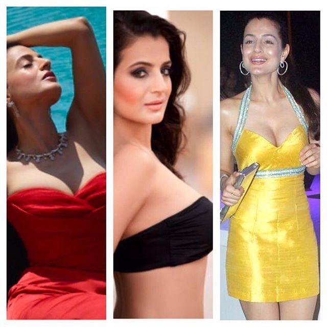 Actress Ameesha Patel Hot & Spicy Cleavage Never Seen Photos