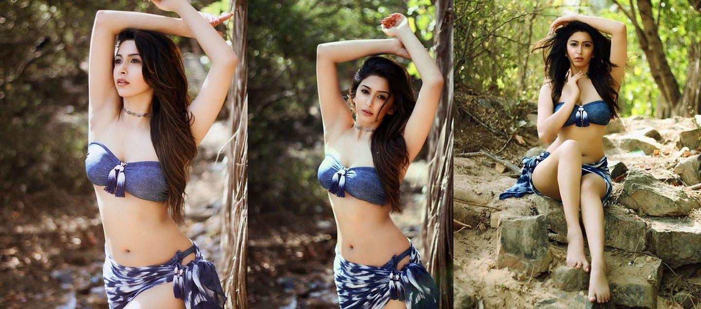 Actress Eshanya Maheshwari Hot Bikini Photoshoot Stills