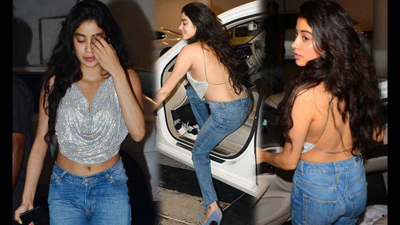 Actress Jhanvi Kapoor's Hot In Backless Top Photos