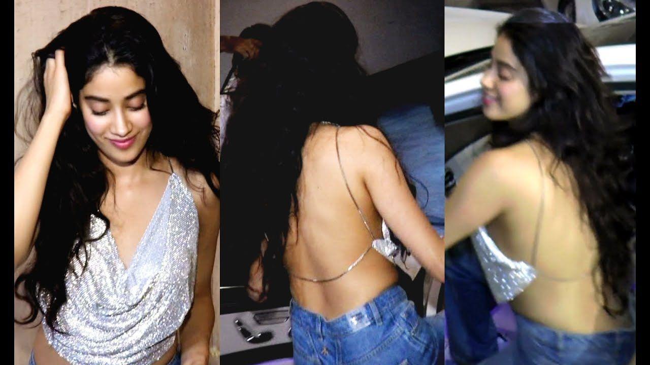 Actress Jhanvi Kapoor's Hot In Backless Top Photos