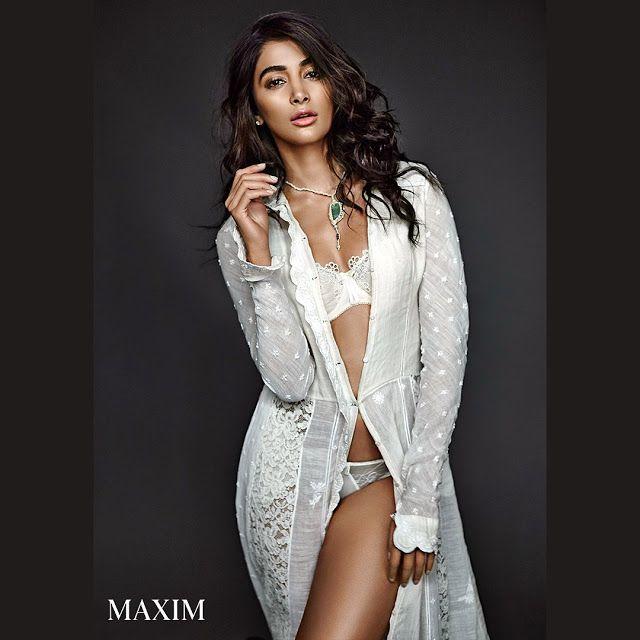 Actress Pooja Hegde poses for Maxim Hot Photoshoot