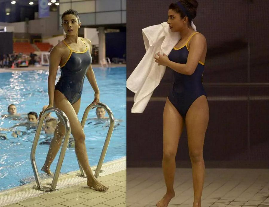 Actress Priyanka Chopra Hot Cleavage Stills