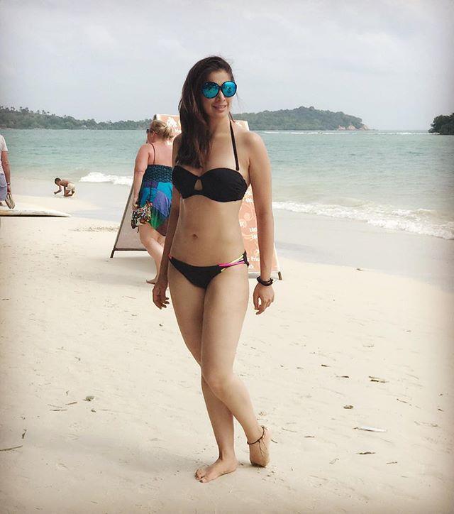 Actress Raai Laxmi Recent Hot & Spicy Bikini Photo Stills