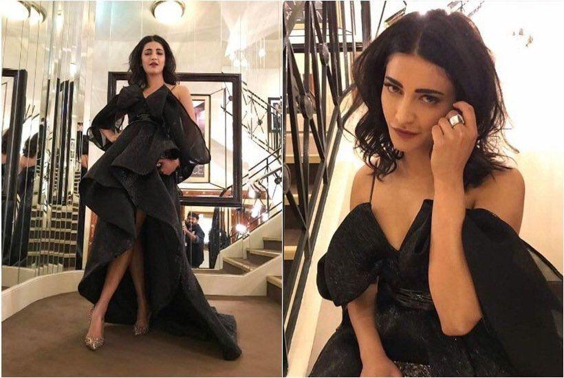 Actress Shruti Hassan at Cannes 2017 Hot Photos