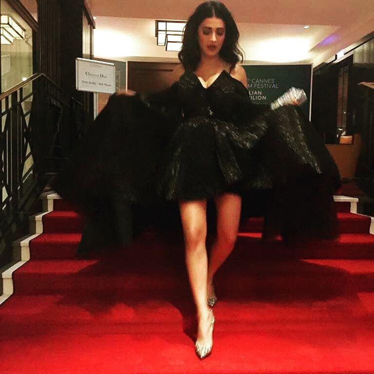 Actress Shruti Hassan at Cannes 2017 Hot Photos