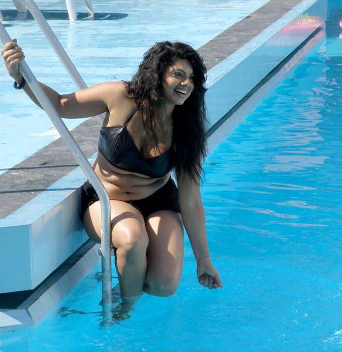 Actress Swathi Varma Hot In Swimming Pool Stills