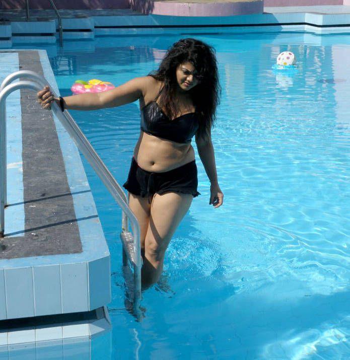 Actress Swathi Varma Hot In Swimming Pool Stills