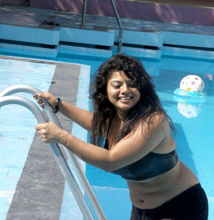 Actress Swathi Varma Hot In Swimming Pool Stills