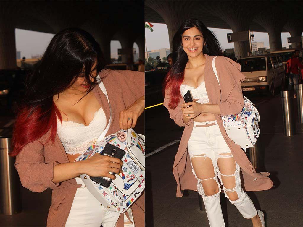 CAUGHT: Adah Sharma Flaunts HOT Cleavage And MILKY Legs show Photos