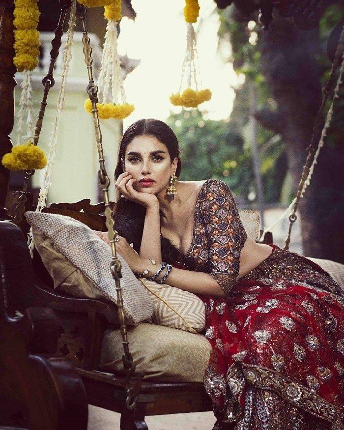 Aditi Rao Hydari Hot & Spicy Bikini Cleavage Photoshoot Stills