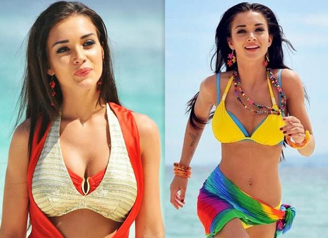 Amy Jackson Sexy Navel Photos