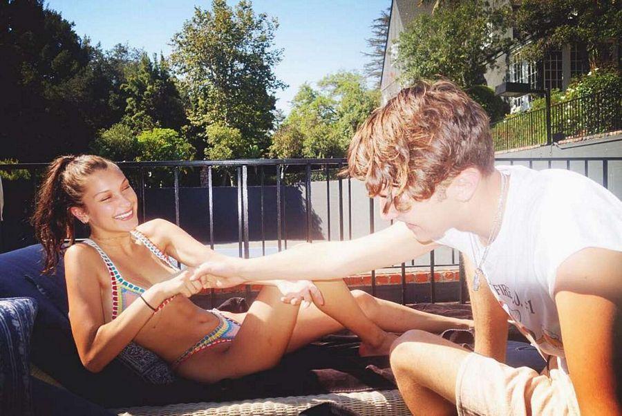 Bella Hadid Spotted in Bikini Photos