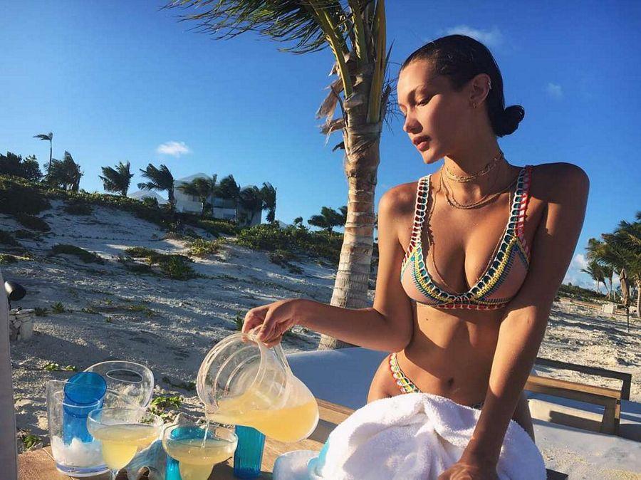 Bella Hadid Spotted in Bikini Photos