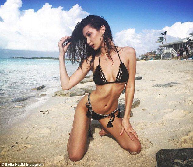 Bella Hadid Spotted in Bikini Photos