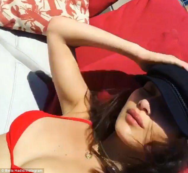 Bella Hadid Spotted in Bikini Photos