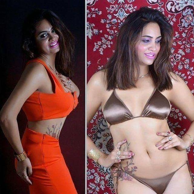 Bigg Boss Fame Aarshi Khan Hot & Sexy Bikini, Huge Cleavage Show Stills