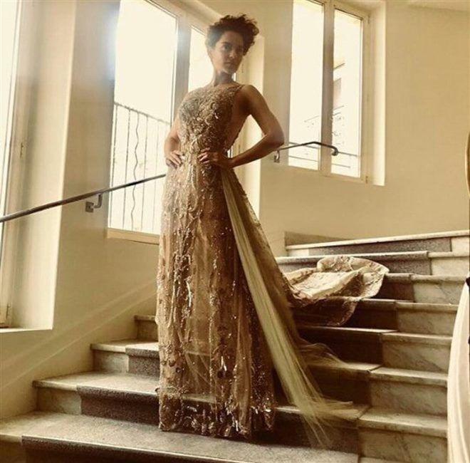Bollywood Actress Kangana Ranaut For Cannes 2018 Hot Stills