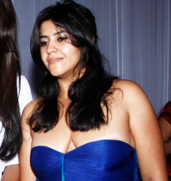 Ekta Kapoor Hot Cleavage Show