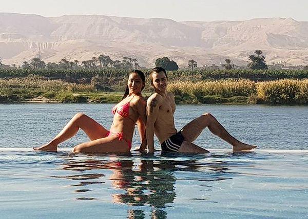 GOES VIRAL: Sofia Hayat enjoying her Honeymoon at Egypt with her hubby