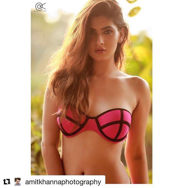 Goes Viral Karishma Sharma New Hot Bikini Photoshoot Stills 2018