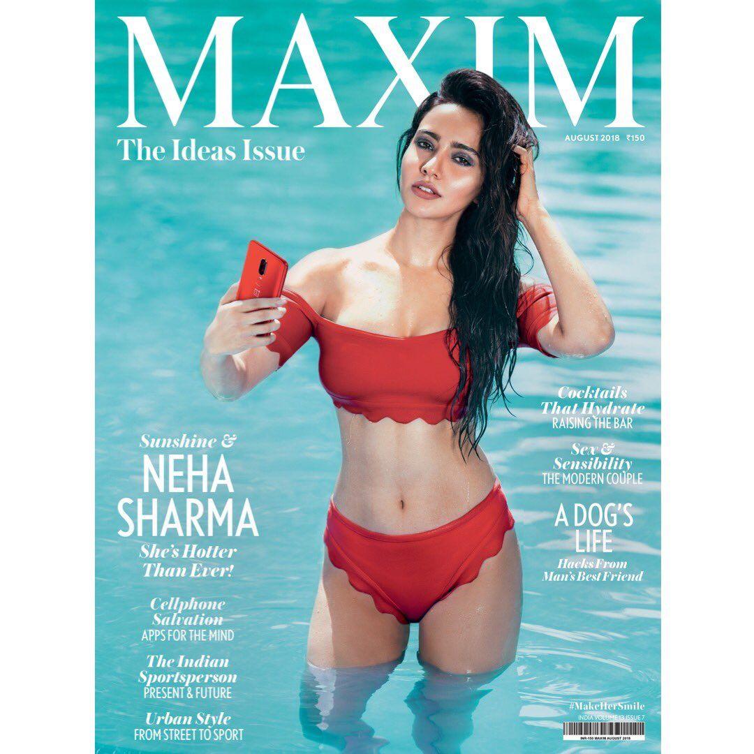 Hot Actress Neha Shrama on MAXIM cover page