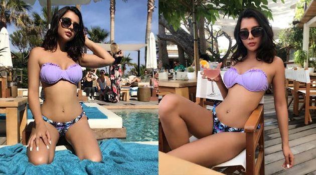 Hot Babe Ruhi Sharma Strikes Bikini Poses At Photo Shoot