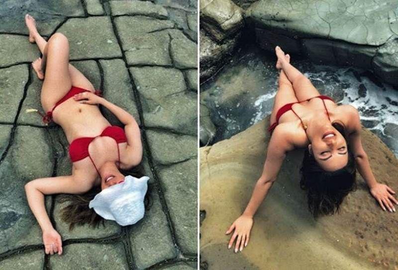 Indian Actress Shama Sikander looks extremely hot & sensuous in her Bikini Photos