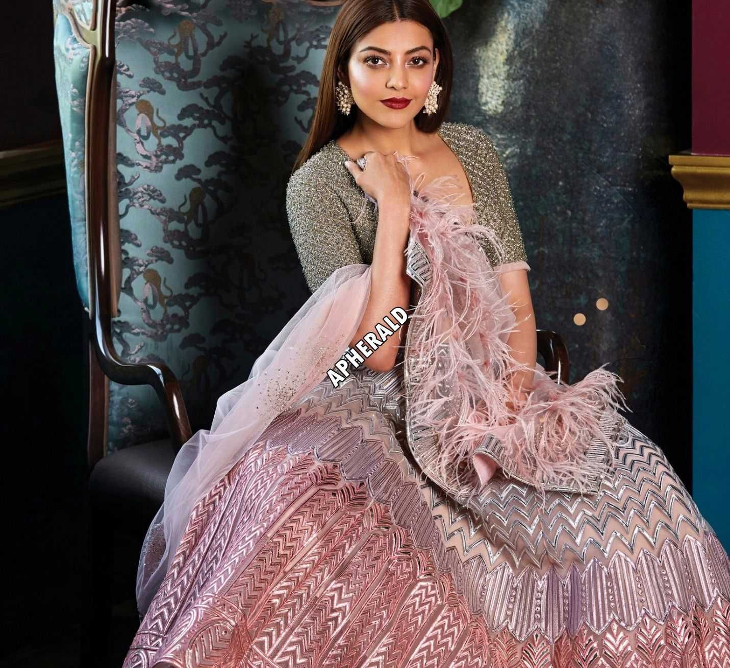 Kajal Aggarwal Hot show for Wedding Vows Magazine