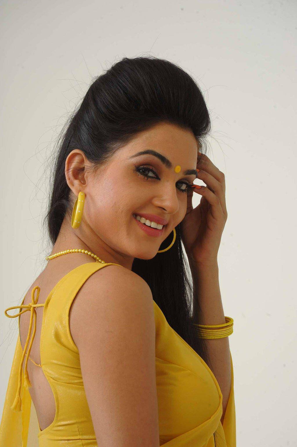 Kavya Singh Hot Photoshoot Stills in Yellow Saree
