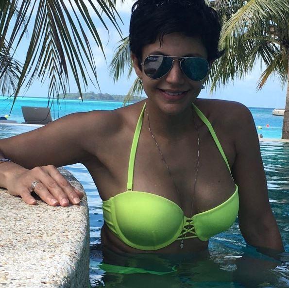 Mandira Bedi Hot Swimsuit Photo Stills