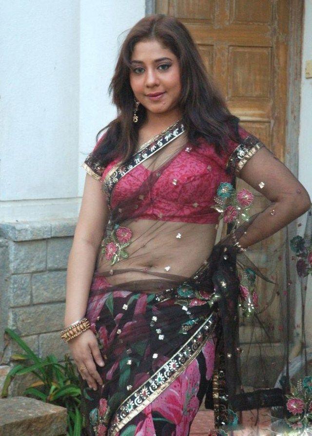 Meenakshi Kailash Hot Saree Sexy Photos