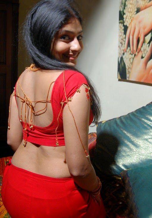Monica Hot & Sexy Navel Show in Red Saree Stills
