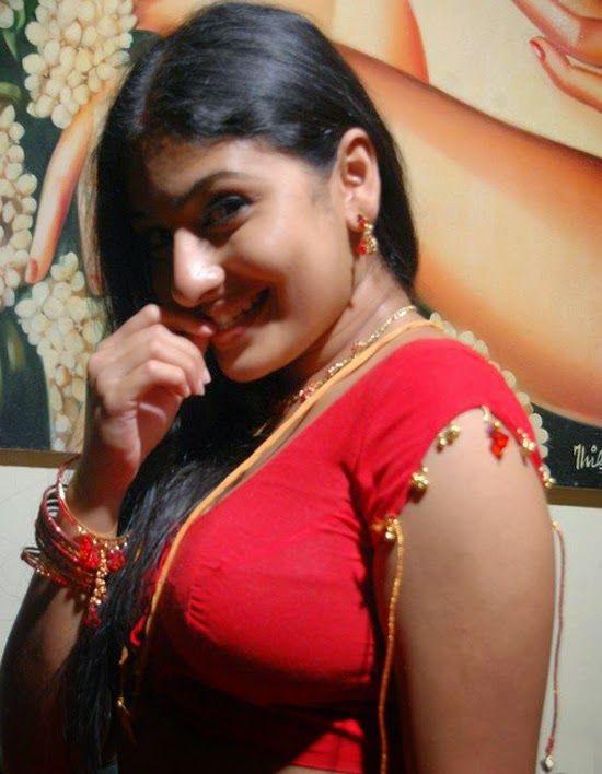 Monica Hot & Sexy Navel Show in Red Saree Stills