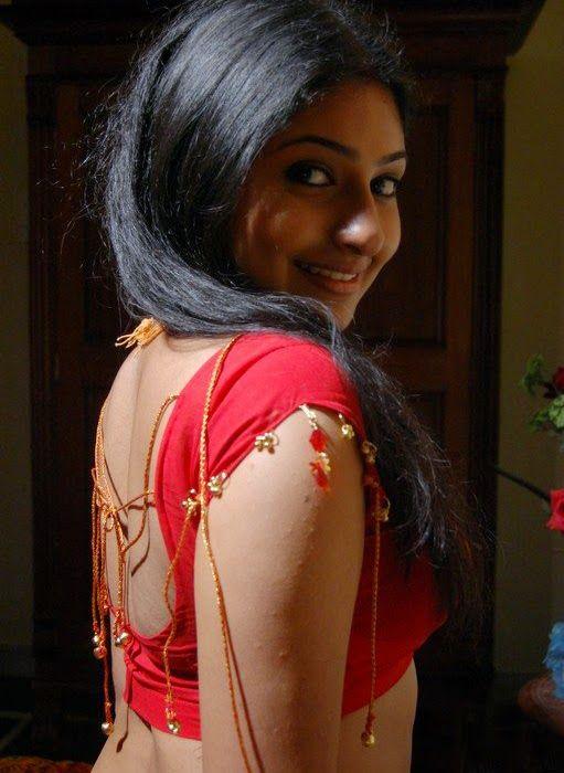 Monica Hot & Sexy Navel Show in Red Saree Stills