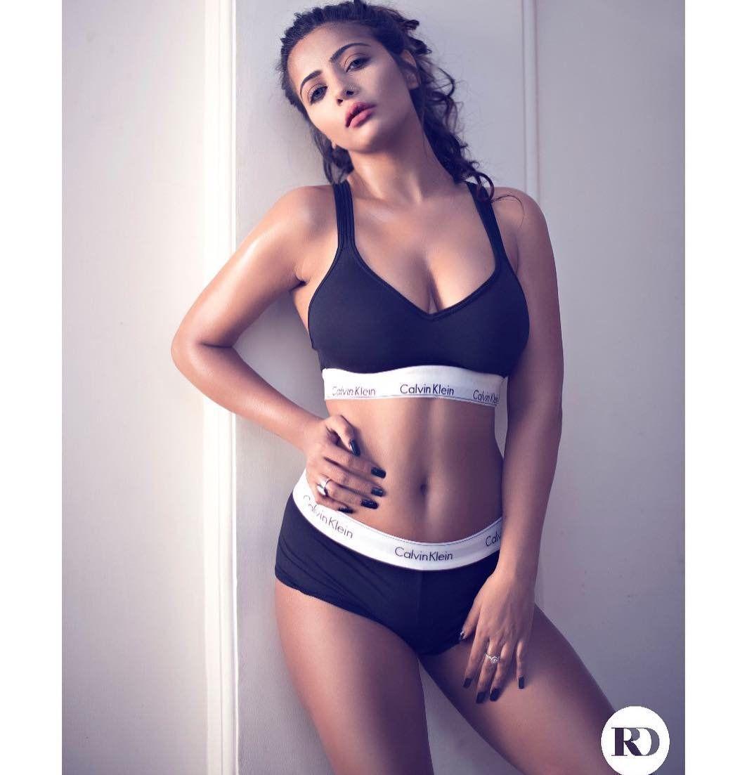 Niharikaa Agarwal exposes a little too much in a Net Bikini Photos