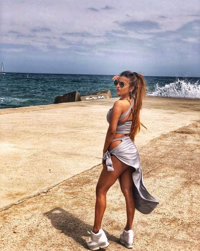 Niharikaa Agarwal exposes a little too much in a Net Bikini Photos