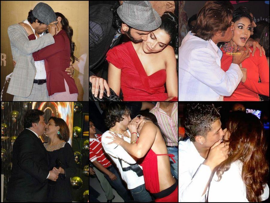 OMG! Sudden Kisses Shocked Bollywood Stars
