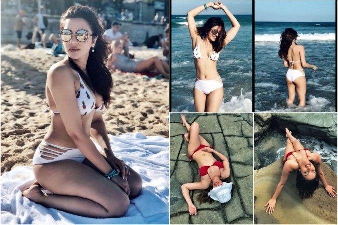 Oh-La-La! Shama Sikander again spreads hotness on the internet Bikini Photos