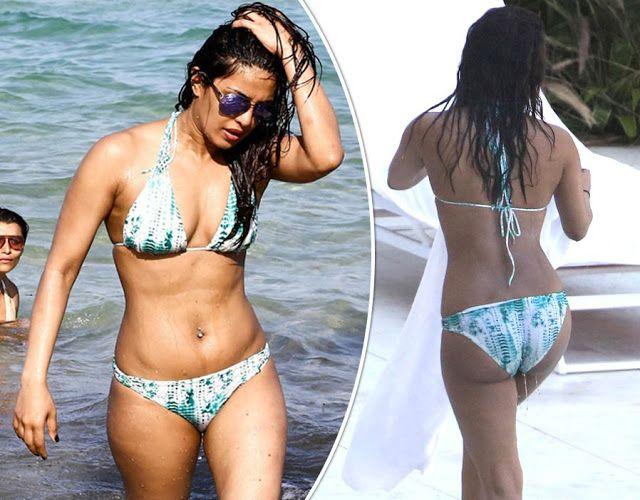 Priyanka Chopra FLAUNTS Her Assets In A Bikini at Miami Beach Photos
