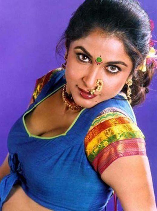 Ramya Krishnan Hot Navel & Cleavage Show Old Collection Photos