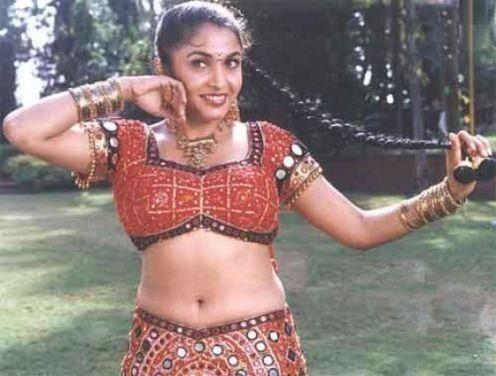 Ramya Krishnan Hot Navel & Cleavage Show Old Collection Photos