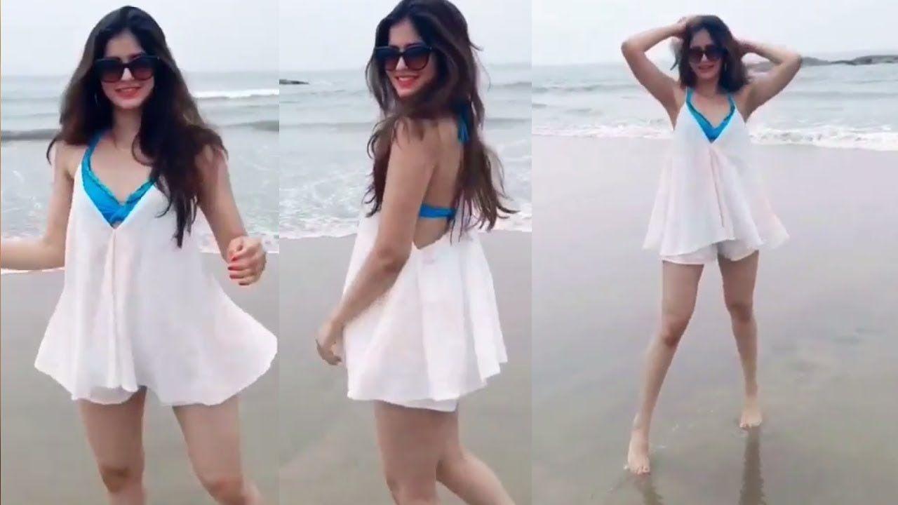 Sakshi Malik Hot In Blue Bikini Photos