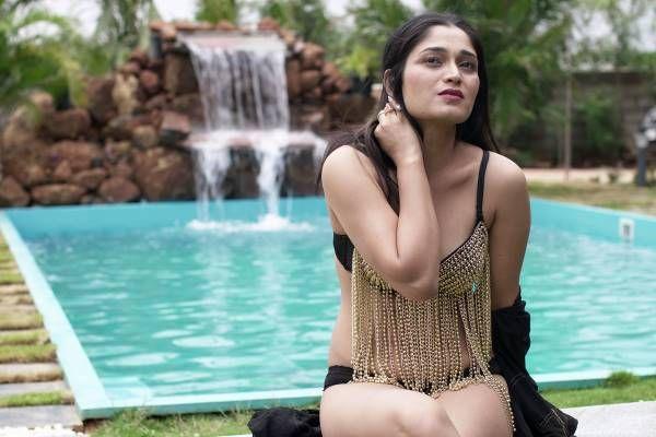 Sensuous Actress Aafreen Sidhu Bikini Photoshoot Stills