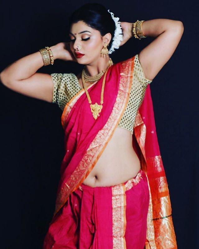 Shriya Victor raises the heat in a saree Photos