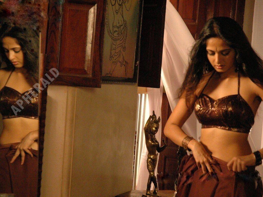 Sizzling Spicy Hot photos of Anushka Shetty draping a Saree