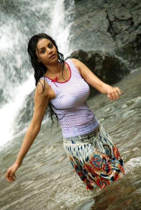 South Indian Actresses In Wet Saree Hot Show Photos Collections