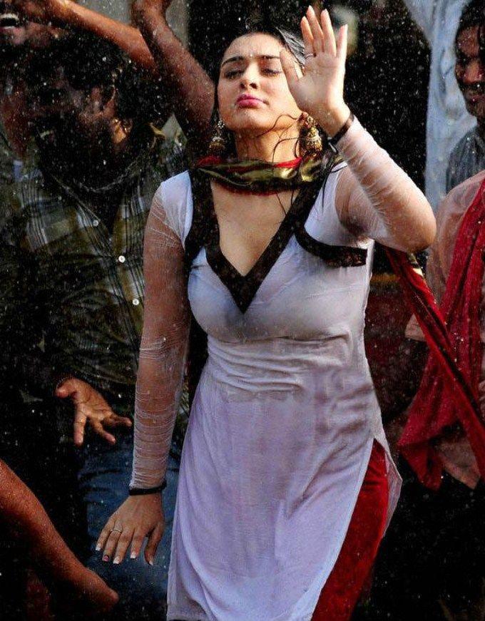 South Indian Beauties Sizzling in Rain Photos