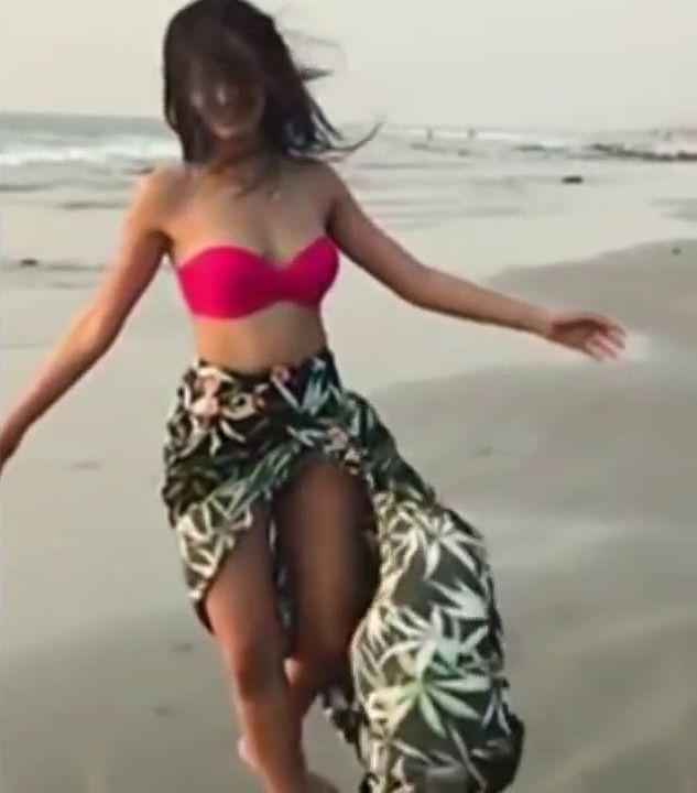Tridha Choudhury UNSEEN Bikini show in Goa Beach Photos