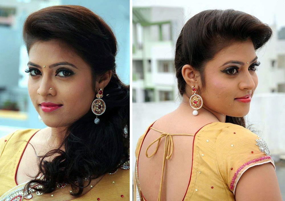 Actress Maulika in Sexy Saree Stills